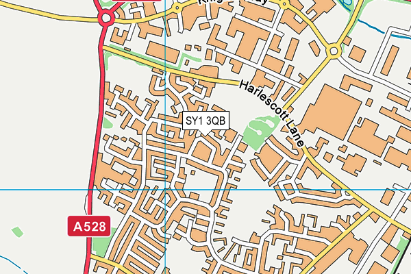 SY1 3QB map - OS VectorMap District (Ordnance Survey) SY1 3QB map - OS VectorMap District (Ordnance Survey)