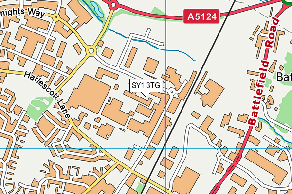 SY1 3TG map - OS VectorMap District (Ordnance Survey) SY1 3TG map - OS VectorMap District (Ordnance Survey)