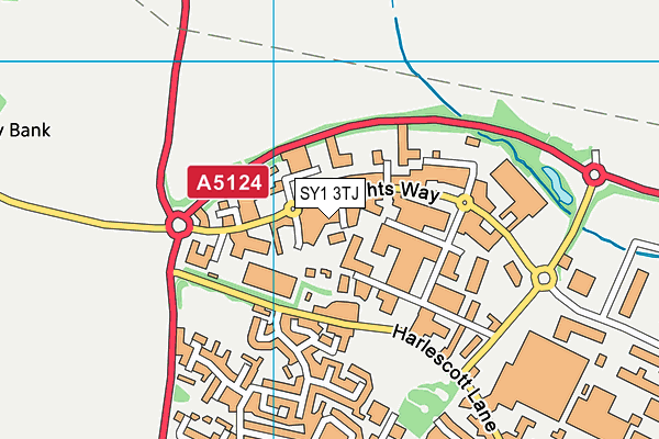 SY1 3TJ map - OS VectorMap District (Ordnance Survey) SY1 3TJ map - OS VectorMap District (Ordnance Survey)