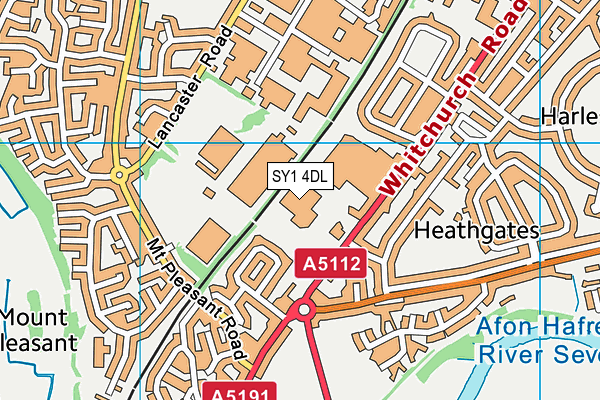 SY1 4DL map - OS VectorMap District (Ordnance Survey) SY1 4DL map - OS VectorMap District (Ordnance Survey)