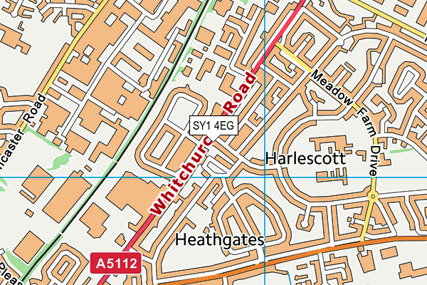SY1 4EG map - OS VectorMap District (Ordnance Survey) SY1 4EG map - OS VectorMap District (Ordnance Survey)