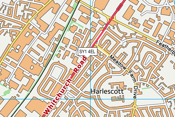SY1 4EL map - OS VectorMap District (Ordnance Survey) SY1 4EL map - OS VectorMap District (Ordnance Survey)