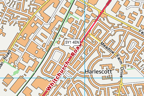 SY1 4EN map - OS VectorMap District (Ordnance Survey) SY1 4EN map - OS VectorMap District (Ordnance Survey)