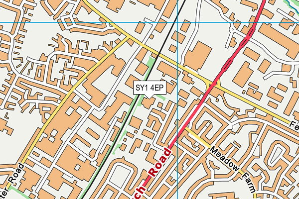 SY1 4EP map - OS VectorMap District (Ordnance Survey) SY1 4EP map - OS VectorMap District (Ordnance Survey)