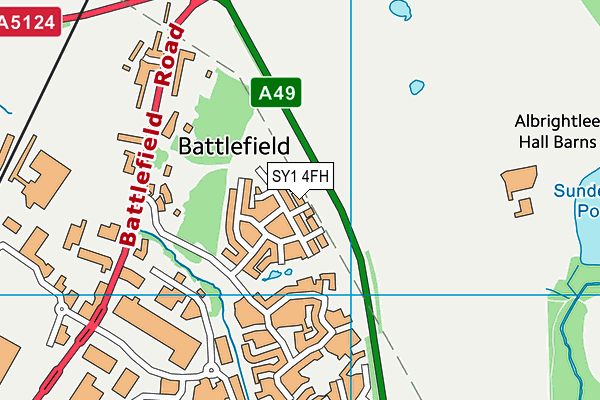 SY1 4FH map - OS VectorMap District (Ordnance Survey) SY1 4FH map - OS VectorMap District (Ordnance Survey)