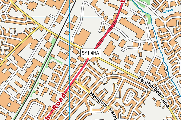 SY1 4HA map - OS VectorMap District (Ordnance Survey) SY1 4HA map - OS VectorMap District (Ordnance Survey)