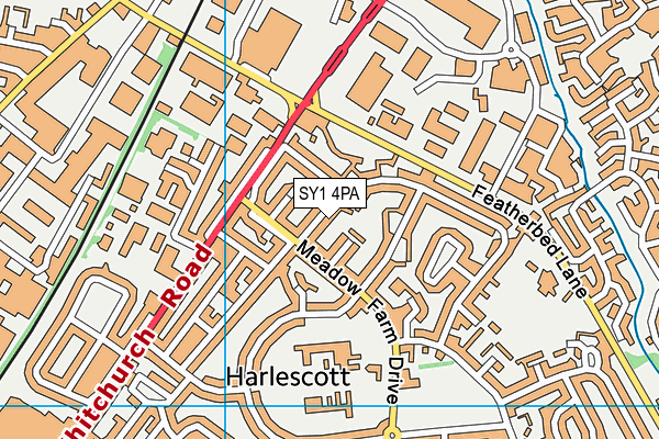 SY1 4PA map - OS VectorMap District (Ordnance Survey) SY1 4PA map - OS VectorMap District (Ordnance Survey)
