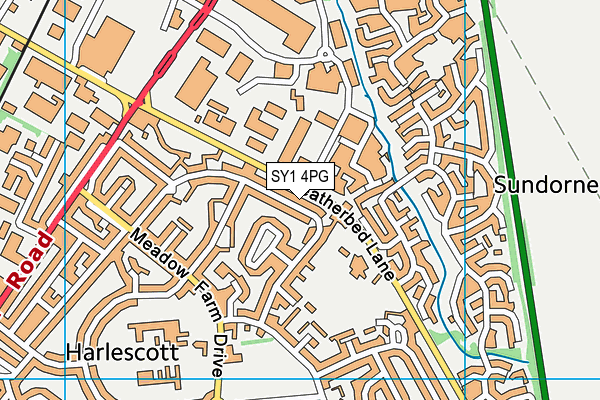 SY1 4PG map - OS VectorMap District (Ordnance Survey) SY1 4PG map - OS VectorMap District (Ordnance Survey)