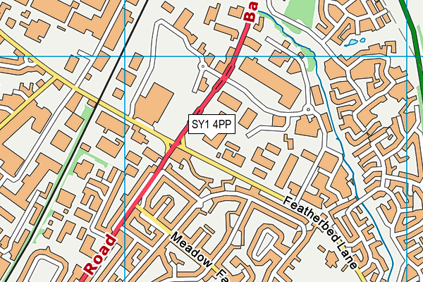 SY1 4PP map - OS VectorMap District (Ordnance Survey) SY1 4PP map - OS VectorMap District (Ordnance Survey)