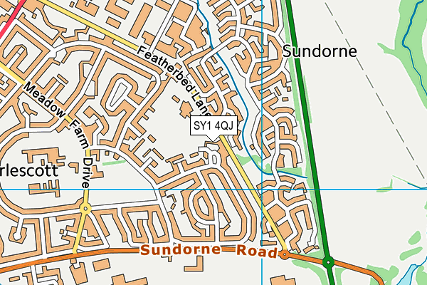 SY1 4QJ map - OS VectorMap District (Ordnance Survey) SY1 4QJ map - OS VectorMap District (Ordnance Survey)