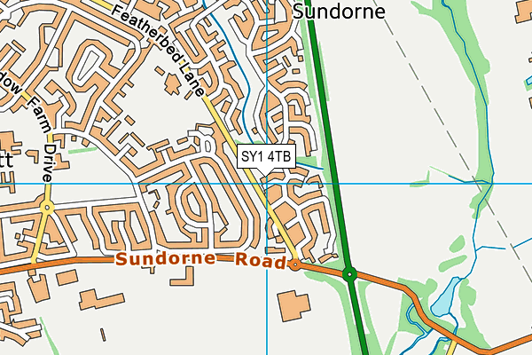 SY1 4TB map - OS VectorMap District (Ordnance Survey) SY1 4TB map - OS VectorMap District (Ordnance Survey)