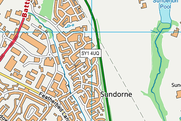 SY1 4UQ map - OS VectorMap District (Ordnance Survey) SY1 4UQ map - OS VectorMap District (Ordnance Survey)