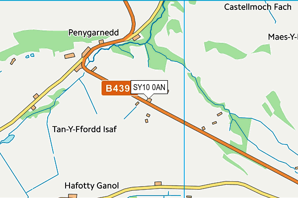 SY10 0AN map - OS VectorMap District (Ordnance Survey)