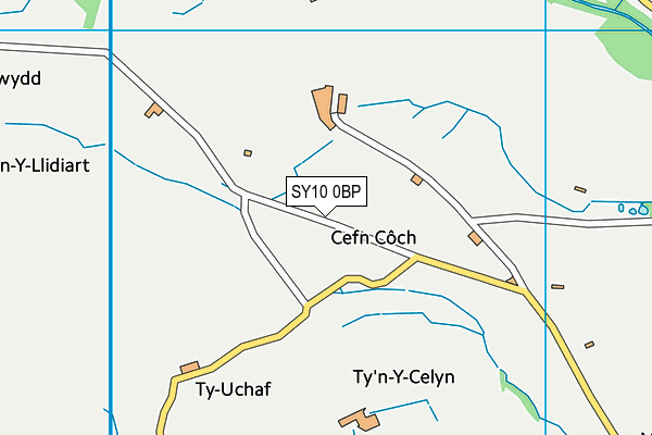 SY10 0BP map - OS VectorMap District (Ordnance Survey) SY10 0BP map - OS VectorMap District (Ordnance Survey)