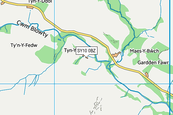 SY10 0BZ map - OS VectorMap District (Ordnance Survey)