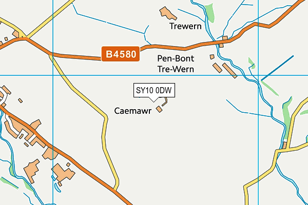 SY10 0DW map - OS VectorMap District (Ordnance Survey) SY10 0DW map - OS VectorMap District (Ordnance Survey)