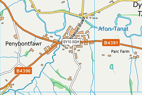 SY10 0GH map - OS VectorMap District (Ordnance Survey) SY10 0GH map - OS VectorMap District (Ordnance Survey)