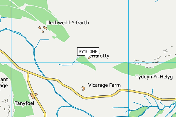 SY10 0HF map - OS VectorMap District (Ordnance Survey) SY10 0HF map - OS VectorMap District (Ordnance Survey)