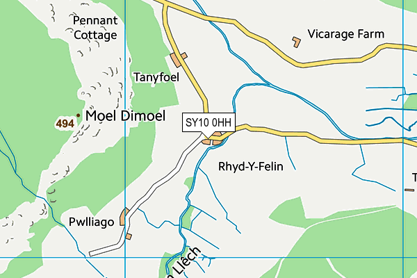SY10 0HH map - OS VectorMap District (Ordnance Survey) SY10 0HH map - OS VectorMap District (Ordnance Survey)