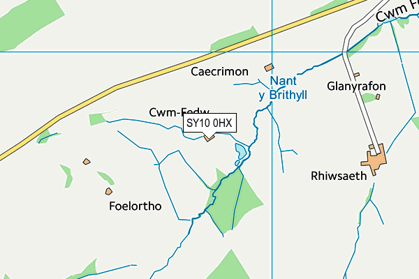 SY10 0HX map - OS VectorMap District (Ordnance Survey) SY10 0HX map - OS VectorMap District (Ordnance Survey)