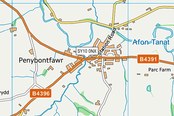 SY10 0NX map - OS VectorMap District (Ordnance Survey) SY10 0NX map - OS VectorMap District (Ordnance Survey)