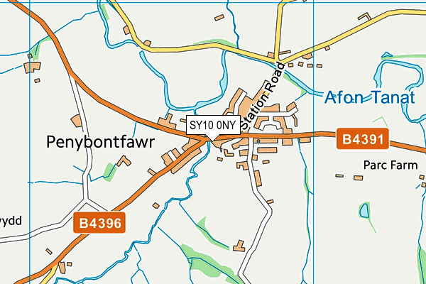 SY10 0NY map - OS VectorMap District (Ordnance Survey) SY10 0NY map - OS VectorMap District (Ordnance Survey)