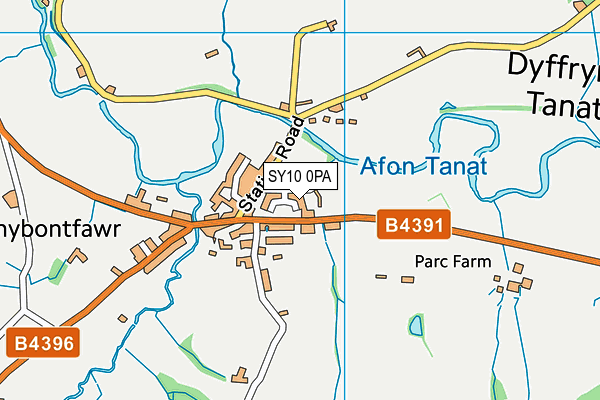 SY10 0PA map - OS VectorMap District (Ordnance Survey) SY10 0PA map - OS VectorMap District (Ordnance Survey)