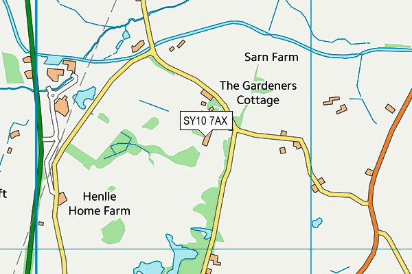 SY10 7AX map - OS VectorMap District (Ordnance Survey) SY10 7AX map - OS VectorMap District (Ordnance Survey)