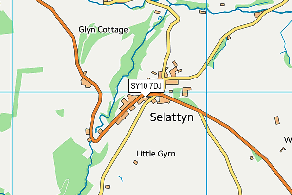 SY10 7DJ map - OS VectorMap District (Ordnance Survey) SY10 7DJ map - OS VectorMap District (Ordnance Survey)