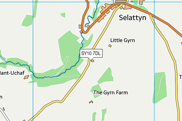 SY10 7DL map - OS VectorMap District (Ordnance Survey) SY10 7DL map - OS VectorMap District (Ordnance Survey)