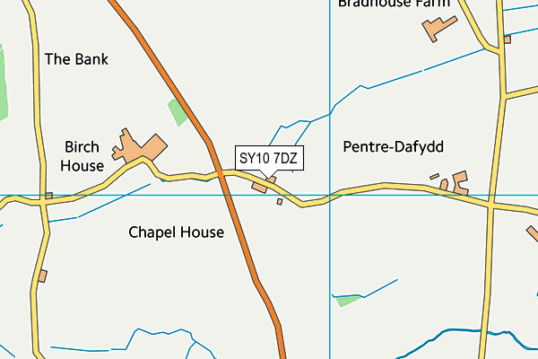 SY10 7DZ map - OS VectorMap District (Ordnance Survey) SY10 7DZ map - OS VectorMap District (Ordnance Survey)