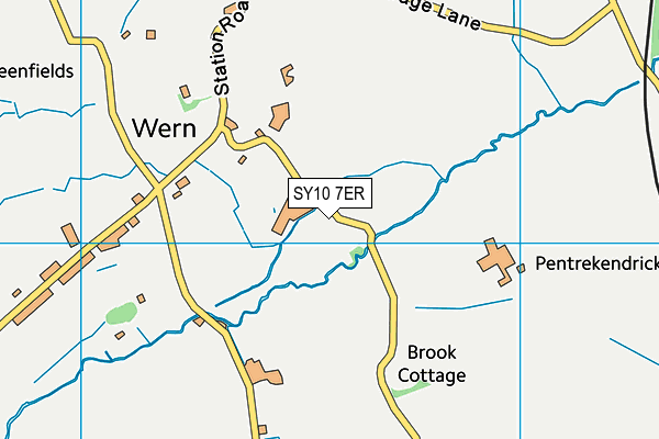 SY10 7ER map - OS VectorMap District (Ordnance Survey) SY10 7ER map - OS VectorMap District (Ordnance Survey)