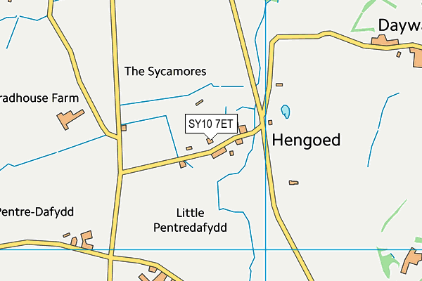 SY10 7ET map - OS VectorMap District (Ordnance Survey) SY10 7ET map - OS VectorMap District (Ordnance Survey)