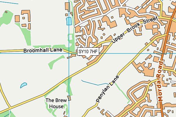 SY10 7HF map - OS VectorMap District (Ordnance Survey) SY10 7HF map - OS VectorMap District (Ordnance Survey)