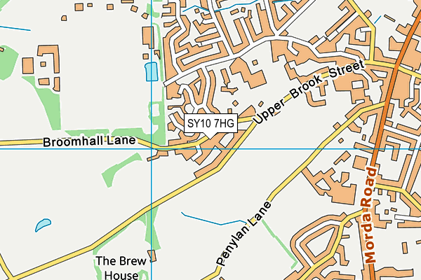 SY10 7HG map - OS VectorMap District (Ordnance Survey) SY10 7HG map - OS VectorMap District (Ordnance Survey)