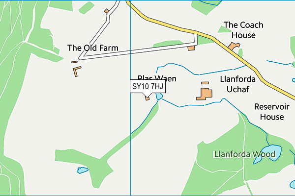 SY10 7HJ map - OS VectorMap District (Ordnance Survey) SY10 7HJ map - OS VectorMap District (Ordnance Survey)