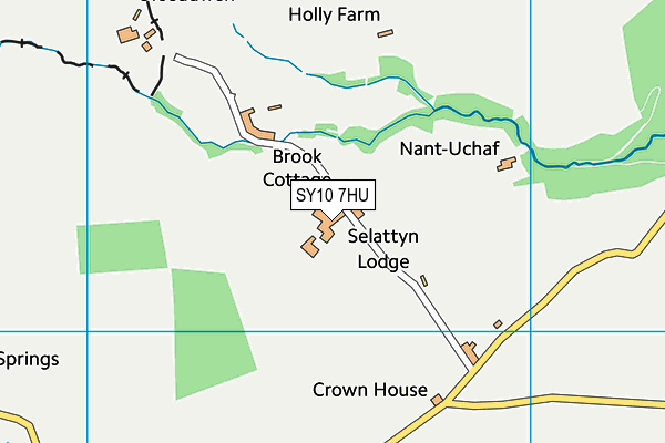 SY10 7HU map - OS VectorMap District (Ordnance Survey) SY10 7HU map - OS VectorMap District (Ordnance Survey)