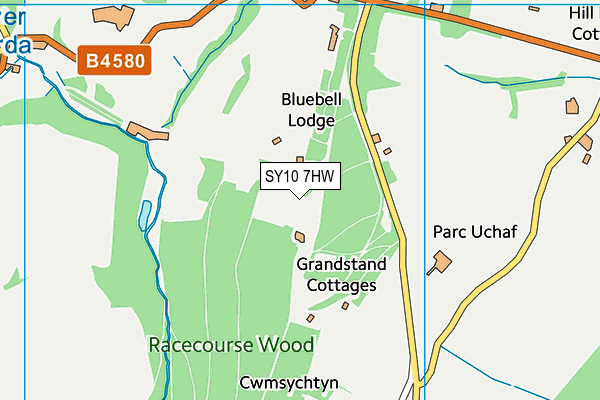 SY10 7HW map - OS VectorMap District (Ordnance Survey) SY10 7HW map - OS VectorMap District (Ordnance Survey)
