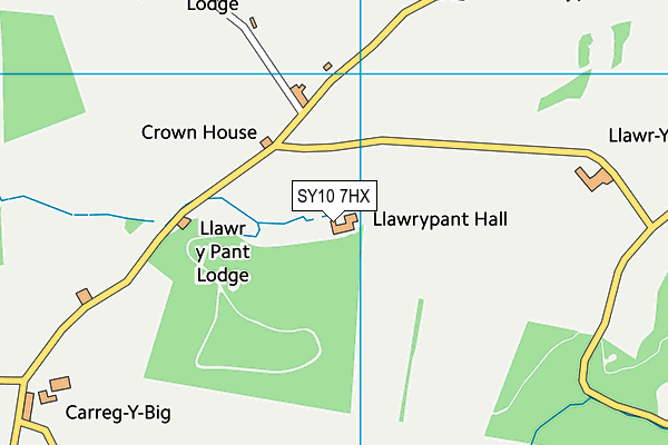 SY10 7HX map - OS VectorMap District (Ordnance Survey) SY10 7HX map - OS VectorMap District (Ordnance Survey)