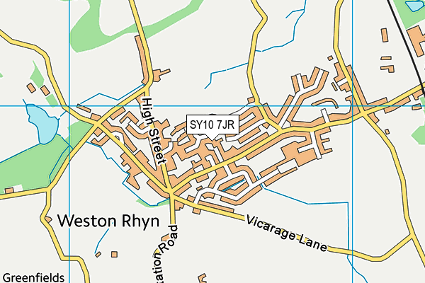 SY10 7JR map - OS VectorMap District (Ordnance Survey) SY10 7JR map - OS VectorMap District (Ordnance Survey)