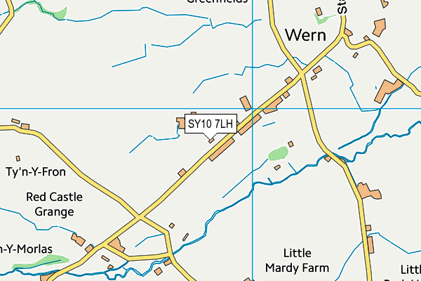 SY10 7LH map - OS VectorMap District (Ordnance Survey) SY10 7LH map - OS VectorMap District (Ordnance Survey)