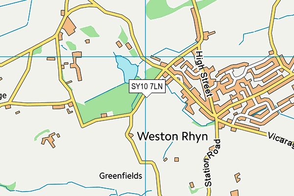 SY10 7LN map - OS VectorMap District (Ordnance Survey)