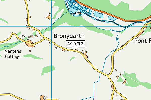 SY10 7LZ map - OS VectorMap District (Ordnance Survey) SY10 7LZ map - OS VectorMap District (Ordnance Survey)