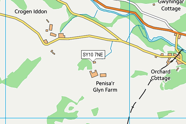 SY10 7NE map - OS VectorMap District (Ordnance Survey) SY10 7NE map - OS VectorMap District (Ordnance Survey)