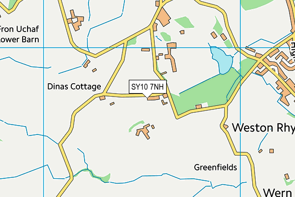 SY10 7NH map - OS VectorMap District (Ordnance Survey) SY10 7NH map - OS VectorMap District (Ordnance Survey)