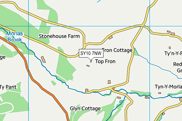 SY10 7NW map - OS VectorMap District (Ordnance Survey) SY10 7NW map - OS VectorMap District (Ordnance Survey)