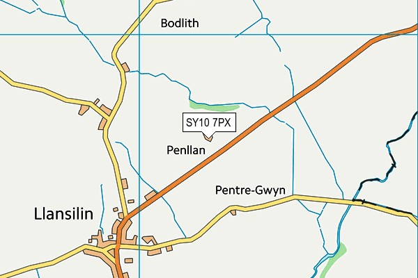SY10 7PX map - OS VectorMap District (Ordnance Survey) SY10 7PX map - OS VectorMap District (Ordnance Survey)