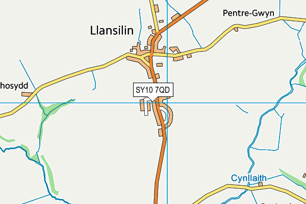 SY10 7QD map - OS VectorMap District (Ordnance Survey) SY10 7QD map - OS VectorMap District (Ordnance Survey)