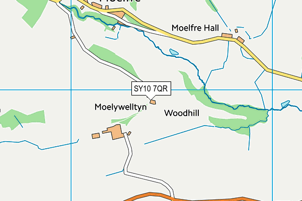 SY10 7QR map - OS VectorMap District (Ordnance Survey) SY10 7QR map - OS VectorMap District (Ordnance Survey)