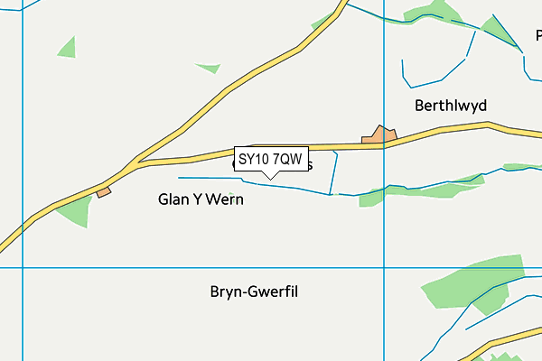 SY10 7QW map - OS VectorMap District (Ordnance Survey) SY10 7QW map - OS VectorMap District (Ordnance Survey)